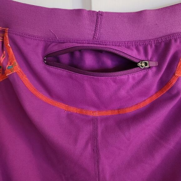 Merrell Capri Patterned Pull-On Leggings Back Zip Pocket Size XL - Picture 8 of 8